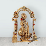 Murugan with Peacock and Arch – 4.5 x 3.5 Inches | Antique Murti / Lord Kartikeya Statue for Home & Pooja