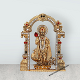 Murugan with Peacock and Arch – 4.5 x 3.5 Inches | Antique Murti / Lord Kartikeya Statue for Home & Pooja