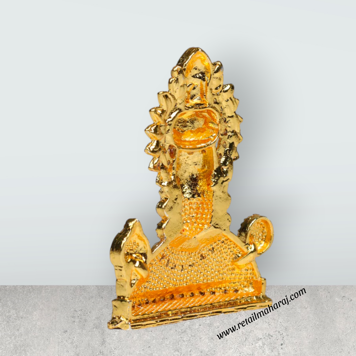 Balaji Statue - 2 x 1.5 Inches | White Stone Lord Venkateswara Idol for Car Decor - Retail Maharaj
