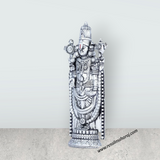 Balaji Murti - 5 x 2 Inches | Silver Polish Balaji Standing Statue/ Tirupati Balaji Idol for Pooja - Retail Maharaj