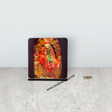 Sai Baba Photo Frame Stand - 4 x 3.75 Inches | Sai Baba Frame/ Baba Picture Frame for Car Decor