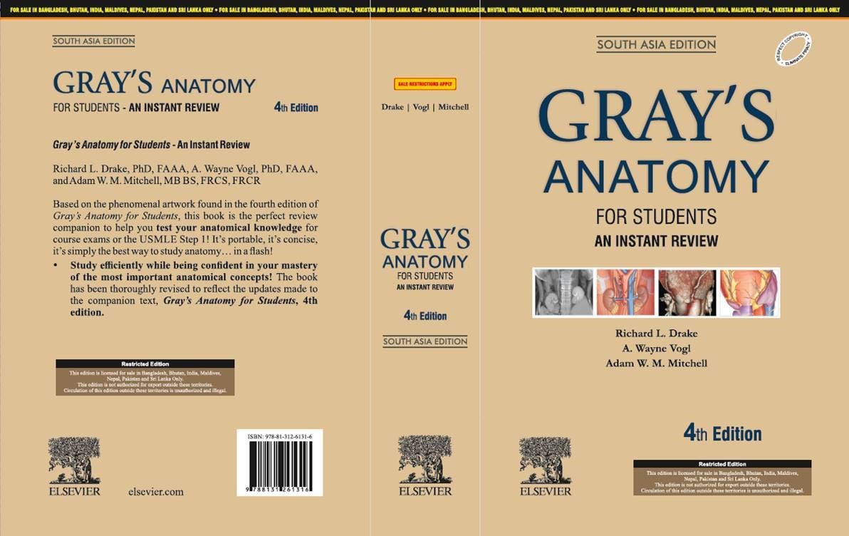 Gray's Anatomy For Students: An Instant Review, 4E: South Asia Edition - Retail Maharaj