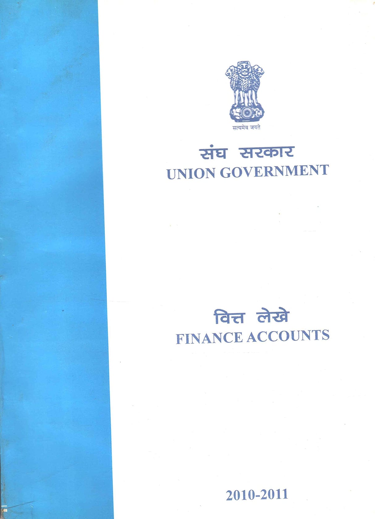 Union Government - Finance Account 2010-2011 [Paperback] Union Government