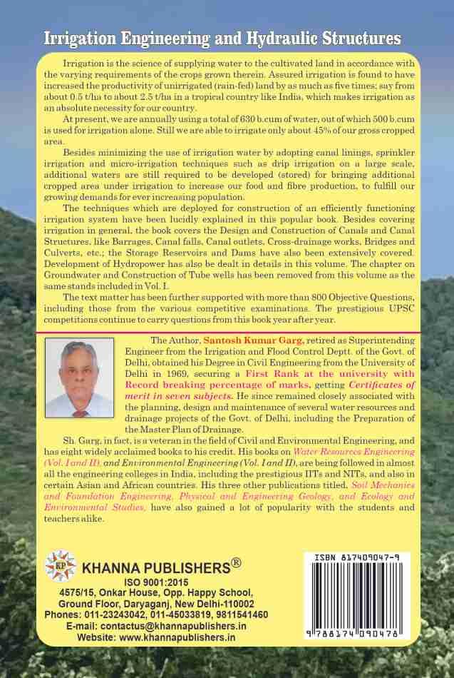 Irrigation Engineering and Hydraulic Structures - Retail Maharaj
