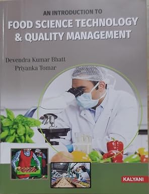 An Introduction to Food Science Technology & Quality Management