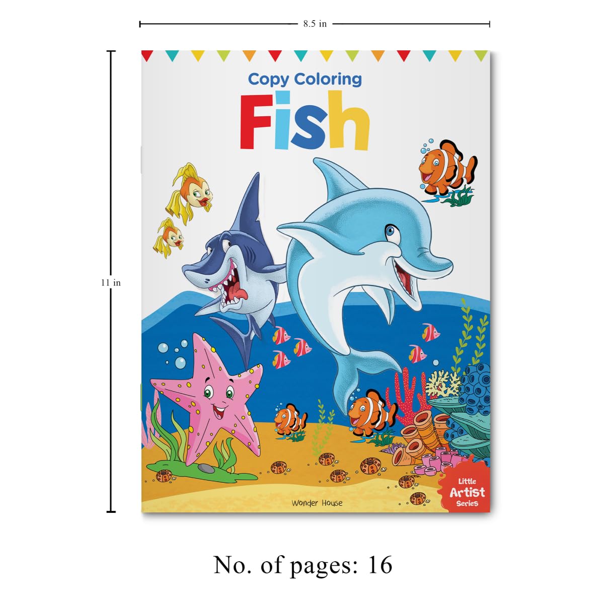 Little Artist Series Fish: Copy Colour Books - Retail Maharaj
