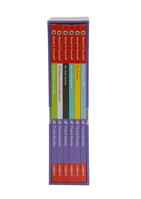 Read It Yourself with Ladybird: Fluent Readers Level 4: 6 Books Collection Box Set (Alice in Wonderland, The Pied Piper of Hamelin, Peter and the Wolf, The Firebird, and Our Solar System) - Retail Maharaj
