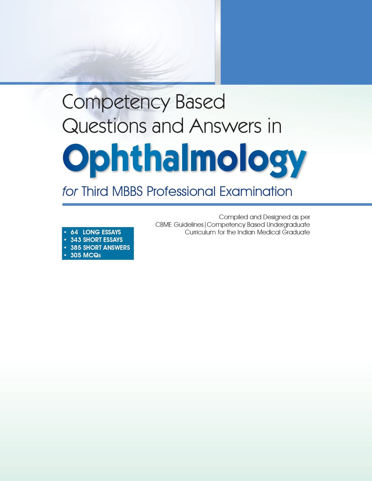 Competency Based Questions And Answers In Ophthalmology For Third Mbbs Professional Examination (Pb 2025) - Retail Maharaj