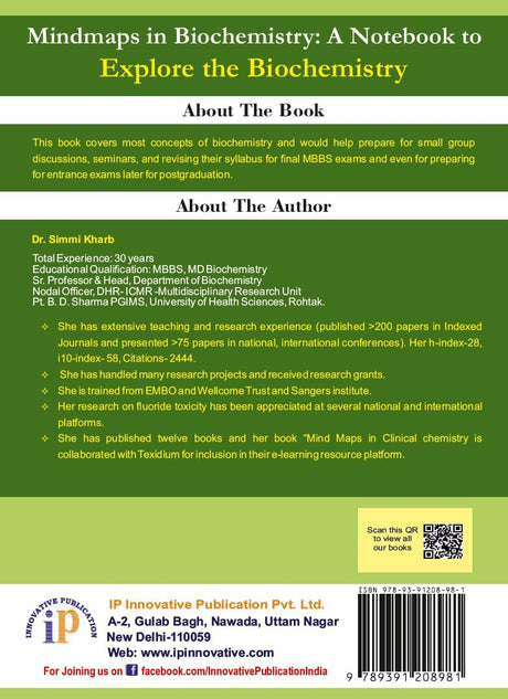 Mindmaps in Biochemistry: A Notebook to Explore The Biochemistry - Retail Maharaj