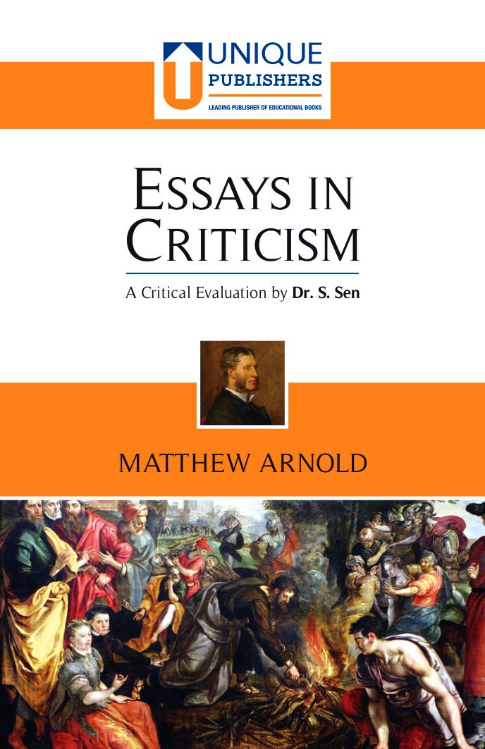Essays in Criticism - Mathew Arnold (A Critical Analysis by Dr. S. Sen) - Retail Maharaj