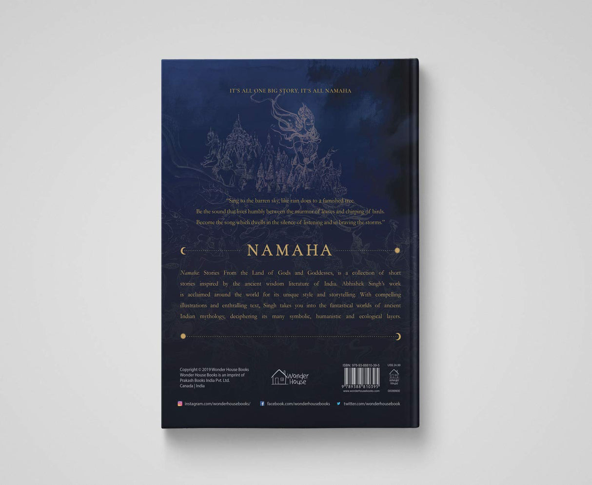 NAMAHA - Stories From The Land Of Gods And Goddesses by Abhishek Singh – Illustrated Short Stories from Indian Mythology with Stunning Shiva Artwork | Inspired by Ancient Wisdom Literature of India | Hardcover Collectible Edition with Special Print | 8.5i - Retail Maharaj