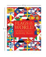 Flags of the World - Sticker Coloring Activity Book For Children : Continent, Country, Capital, Language and Currency - Retail Maharaj