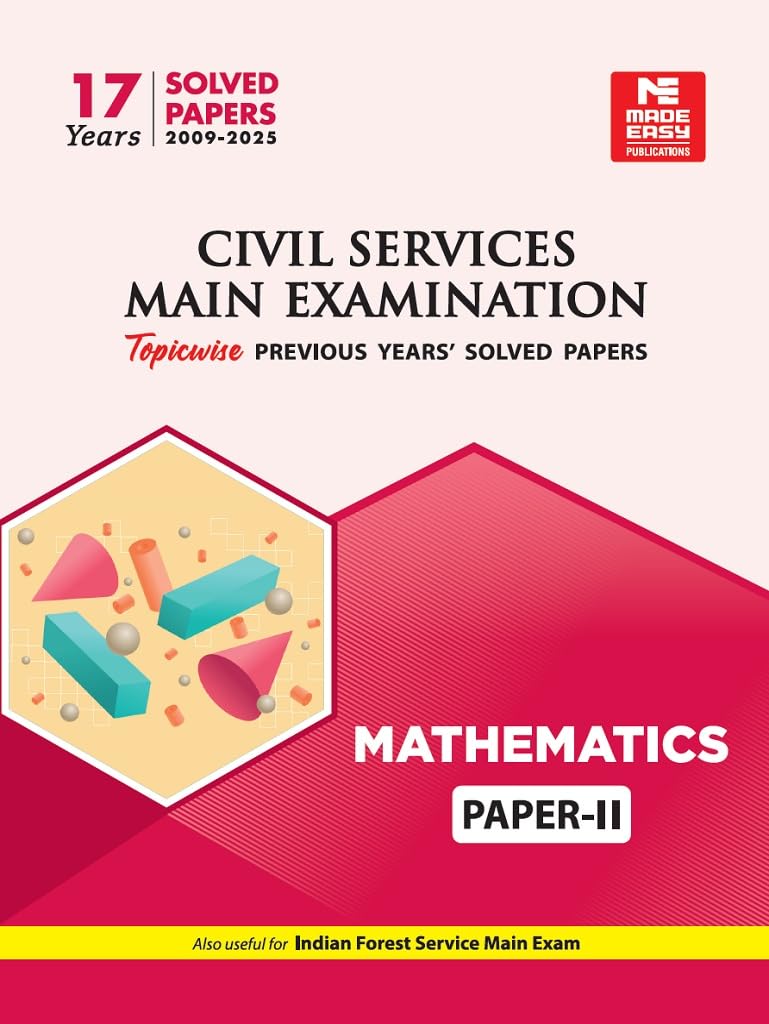 Civil Services Mains Examination (2009 - 2025) : Mathematics - Volume -2 - Retail Maharaj