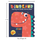 Dinosaurs - Coloring and Sticker Activity Book (With 150+ Stickers) - Retail Maharaj