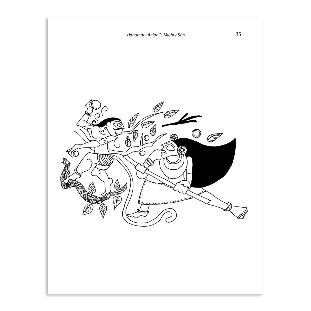 Hanuman: Anjani's Mighty Son (Read and Colour): Read and Colour, all-in-one storybook, picture book, and colouring book for children by Devdutt Pattanaik, India's most-loved mythologist | Puffin Books - Retail Maharaj