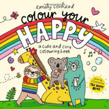 Colour Your Happy: Relax with this calming colouring book for all ages, featuring cute animal friends and cosy scenes - the perfect Christmas gift! (My Happy Feelings) - Retail Maharaj