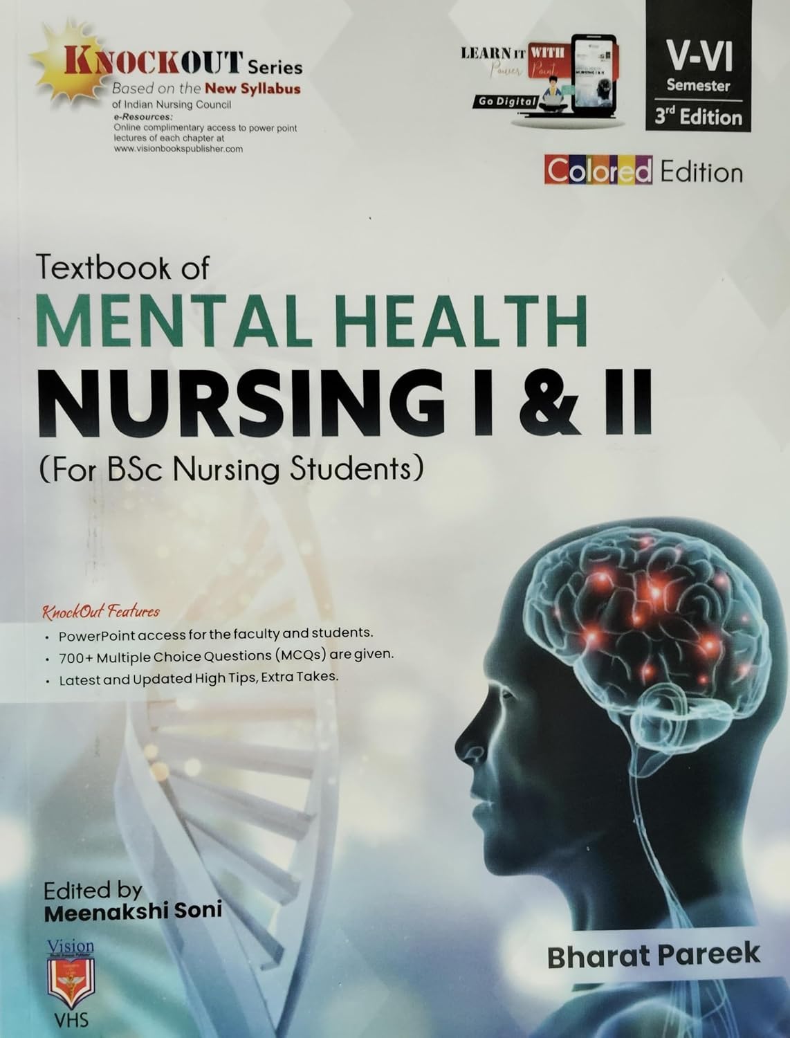 Textbook Of Mental Health Nursing I & II (For BSc Nursing Students) V-VI Semester 3rd Edition - Retail Maharaj