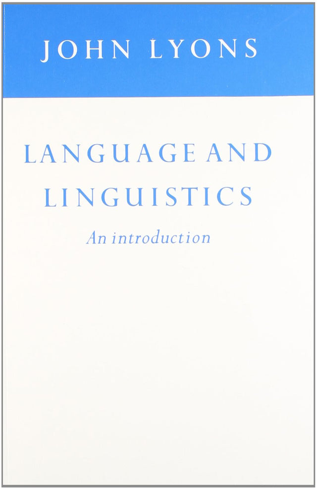 Language and Linguistics - An Introduction - Retail Maharaj