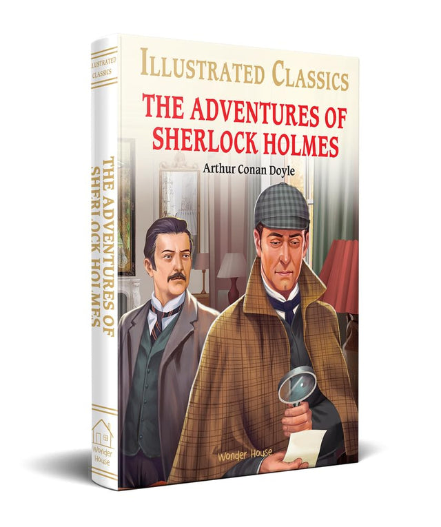 The Adventures of Sherlock Holmes Illustrated Abridged Children Classics English Novel with Review Questions Hardback - Retail Maharaj