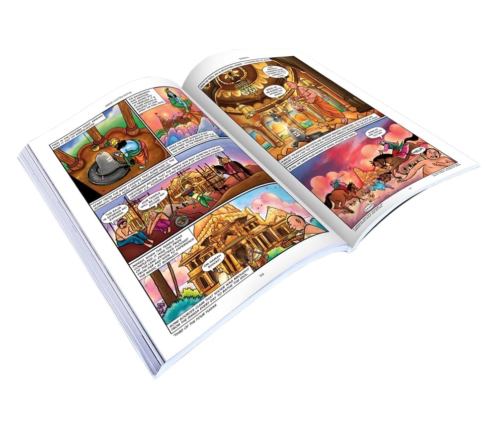 Ancient Temples of India | Badrinath | Amarnath | Somnath | Virupaksha | Indian Mythology, History & Folktales | Childrens Comic Books | Amar Chitra Katha - Retail Maharaj