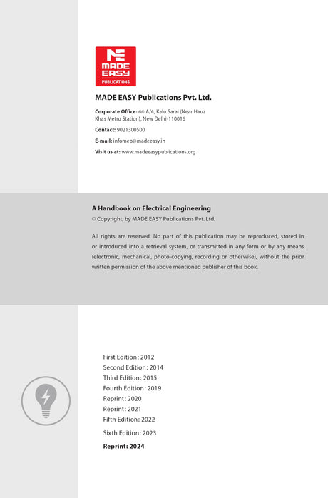 A Handbook for Electrical Engineering (6th Edition) - Retail Maharaj
