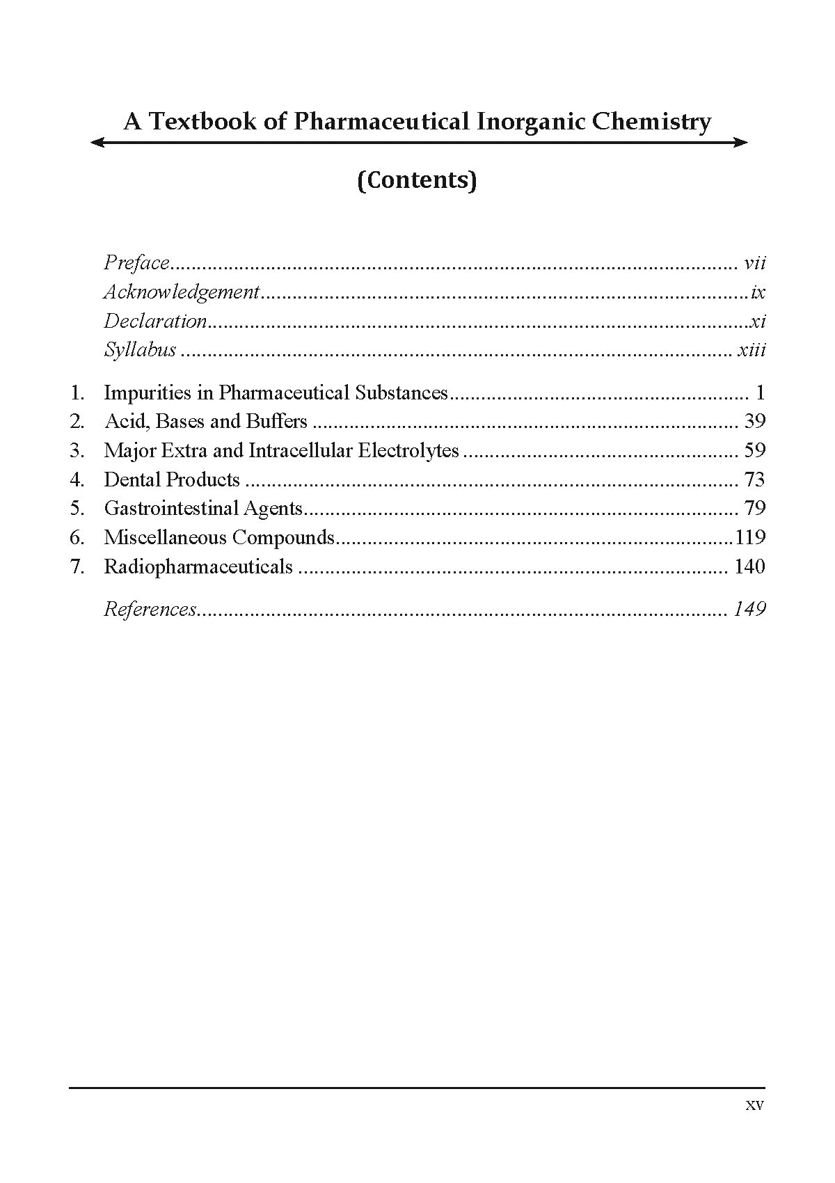 A Textbook of Pharmaceutical Inorganic Chemistry for the Students of B.Pharm 1st Semester - Retail Maharaj