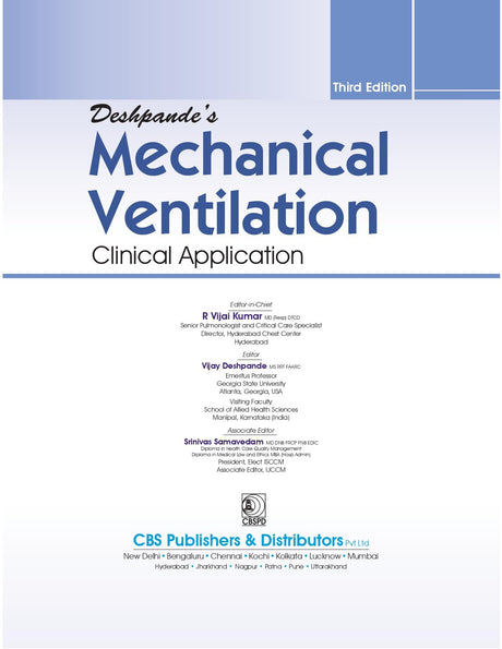 Deshpandes Mechanical Ventilation Clinical Application 3Ed (Hb 2025) - Retail Maharaj