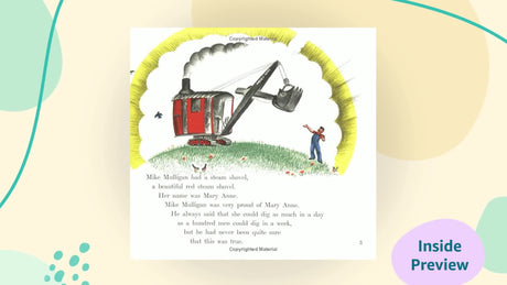 Mike Mulligan and His Steam Shovel Lap Board Book (Read Along Book & CD) - Retail Maharaj