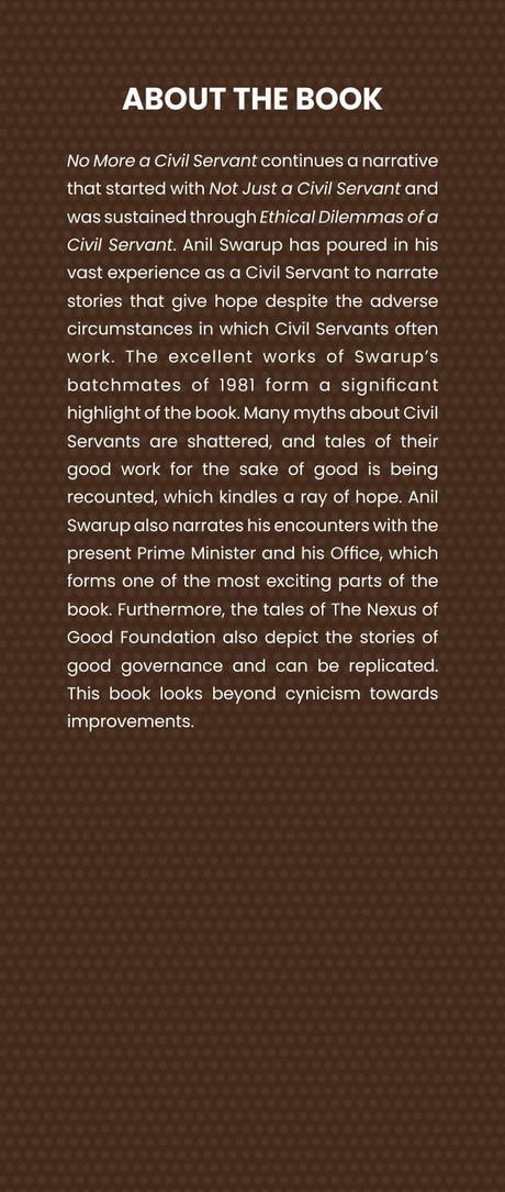 No More a Civil Servant | UPSC | Civil Services | UPSC Mains - Anil Swarup - Retail Maharaj
