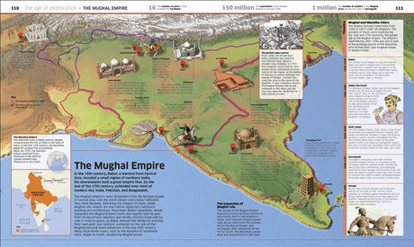 Knowledge Encyclopedia: History! | Illustrations of Ancient Civilizations to Modern Times, Maps and Fun Facts | World History for Kids - Retail Maharaj