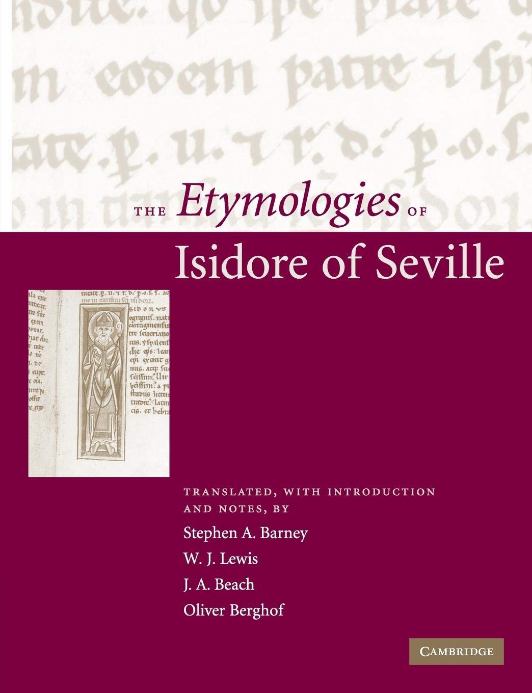 The Etymologies of Isidore of Seville - Retail Maharaj