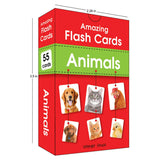 Wonder House Amazing Flash Cards Animals: Early Development Of Preschool Toddler (55 Cards),Creative_Thinking - Retail Maharaj
