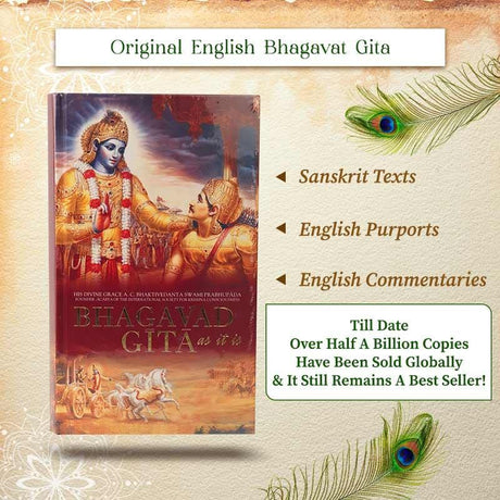 ISKCON Bhagavad Gita As It Is in English Language by A.C.Bhaktivedanta Swami Prabhupada from Bhaktivedanta Book Trust Original translated form - Retail Maharaj