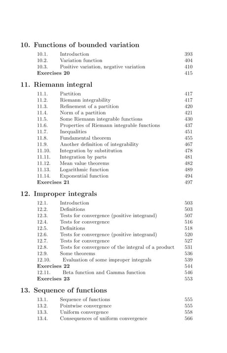 Levant Books Introduction to Real Analysis Revised Ninth Edition | Original Book by S. K. Mapa | English Version | As per NEP | 2025 Updated Study Textbook for Real Analysis - Retail Maharaj