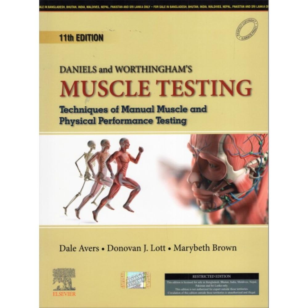 DANIELS AND WORTHINGHAMS MUSCLE TESTING TECHNIQUES OF MANUAL MUSCLE AND PHYSICAL PERFORMANCE TESTING 11ED (PB 2025) - Retail Maharaj