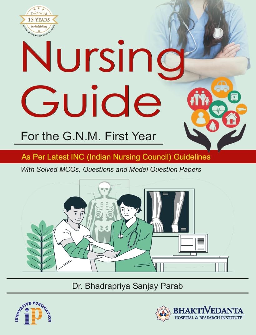 Nursing Guide for G.N.M. First Year with Solved MCQs, Questions and Model Question Papers (First Edition, 2025) - Retail Maharaj