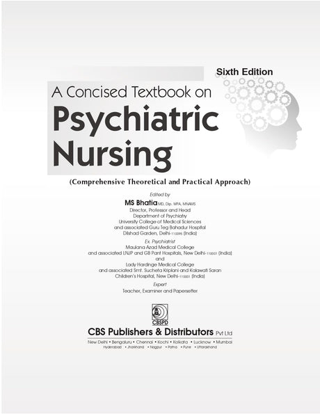 A Concised Textbook on Psychiatric Nursing Comprehensive Theoretical and Practical Approach - 2024 , 6/ed - Retail Maharaj