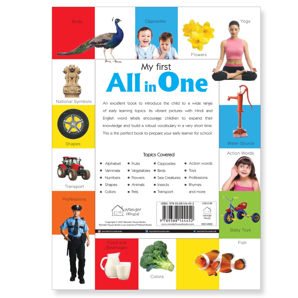 My First All in One : Bilingual Picture Book For Kids Hindi-English - Retail Maharaj