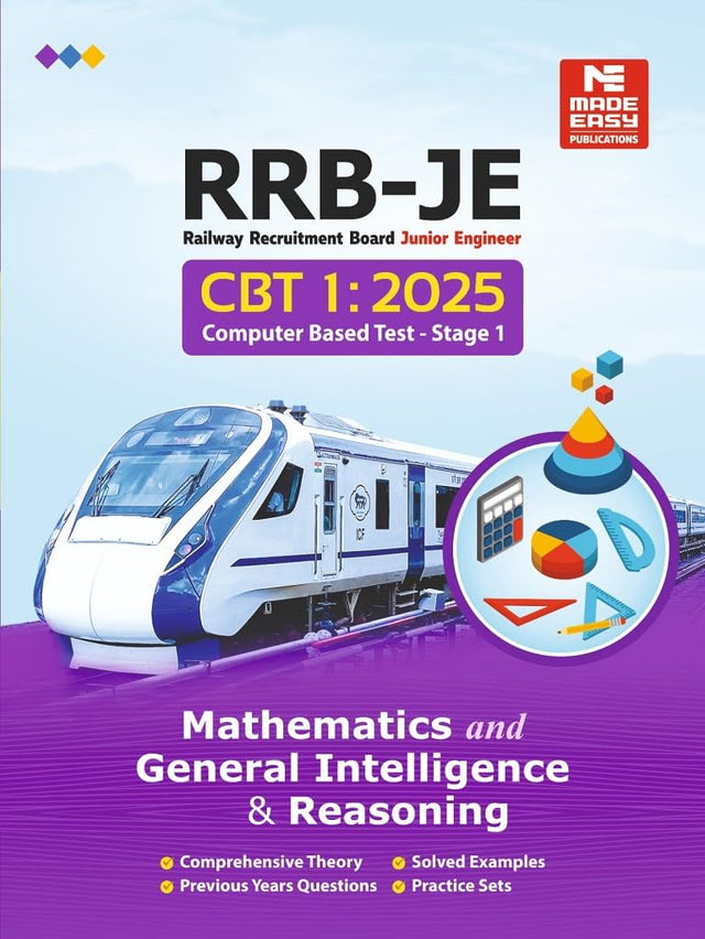 RRB-JE CBT-1: Mathematics and General Intelligence and Reasoning - Retail Maharaj