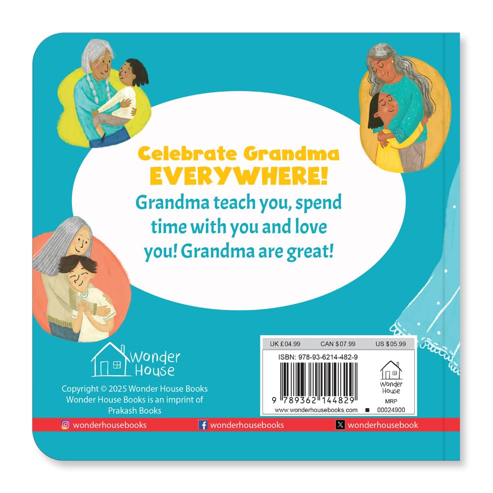 Grandma, I Love You! You Are the Best in the World – A Sweet Board Book for Kids: Celebrate Grandma’s Love with Simple Words and Cute Pictures | ... for Toddlers & Preschoolers | Ages 2–6 Years - Retail Maharaj