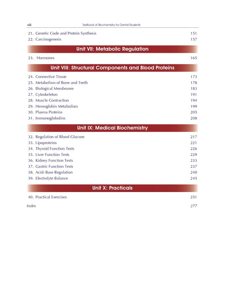 Textbook of Biochemistry for Dental Students including Practical Exercises 6/e - Retail Maharaj