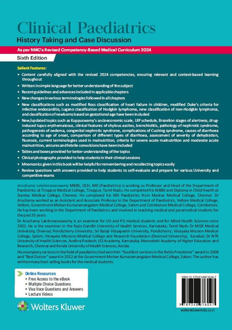 CLINICAL PAEDIATRICS HISTORY TAKING CASE DISCUSSION WITH ACCESS CODE 6ED (PB 2026) - Retail Maharaj