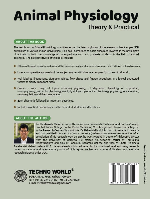 Animal Physiology: Theory & Practical (English Version)