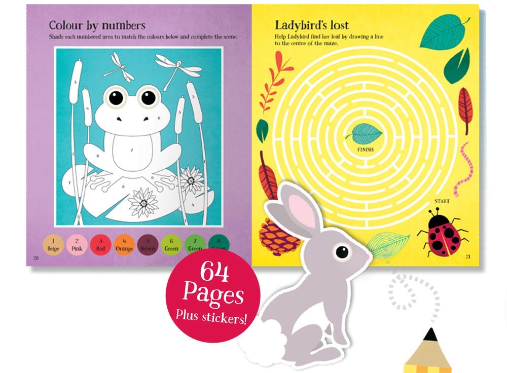 Hoot's Wodland Activity Book - Big Sticker Book with Games, Puzzles and Pictures to Colour (Hoot Books) - Retail Maharaj