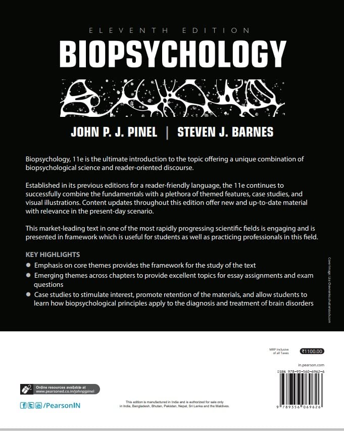 Biopsychology, 11Th Edition - Retail Maharaj