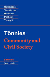 Community and Civil Society (Cambridge Texts in the History of Political Thought) - Retail Maharaj