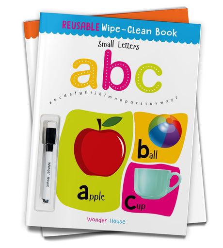 Reusable Wipe And Clean Book - Small Letters : Write And Practice Small Letters - Retail Maharaj
