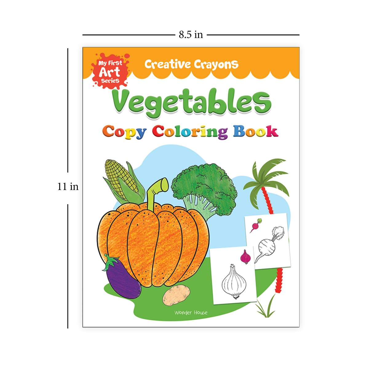 Colouring Book of Vegetables: Creative Crayons Series - Crayon Copy Colour Books - Retail Maharaj