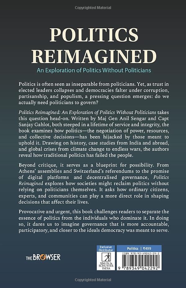 Politics Reimagined: An Exploration of Politics Without Politicians - Retail Maharaj