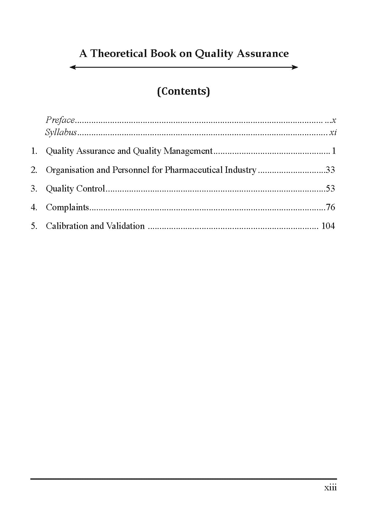 A Theoretical Book on Quality Assurance for the Students of B.Pharm 6th Semester - Retail Maharaj